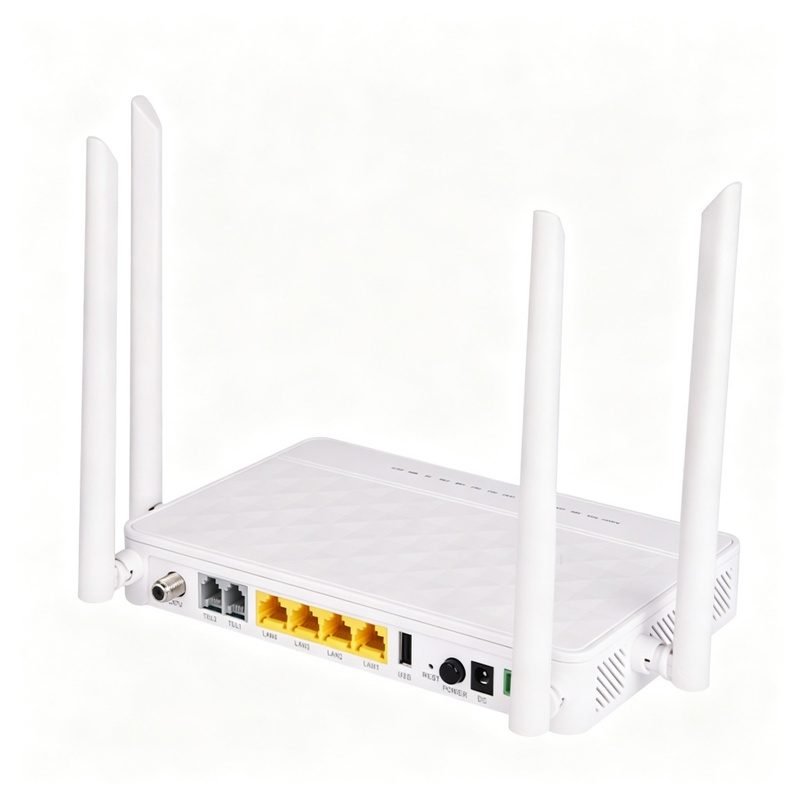 UN-715XR 2GE 2FE 2VoIP 2.4Ghz&5Ghz Triple Play ONU 4 UN-715XR 2GE 2FE 2VoIP 2.4Ghz&5Ghz Triple Play ONU - Image 4